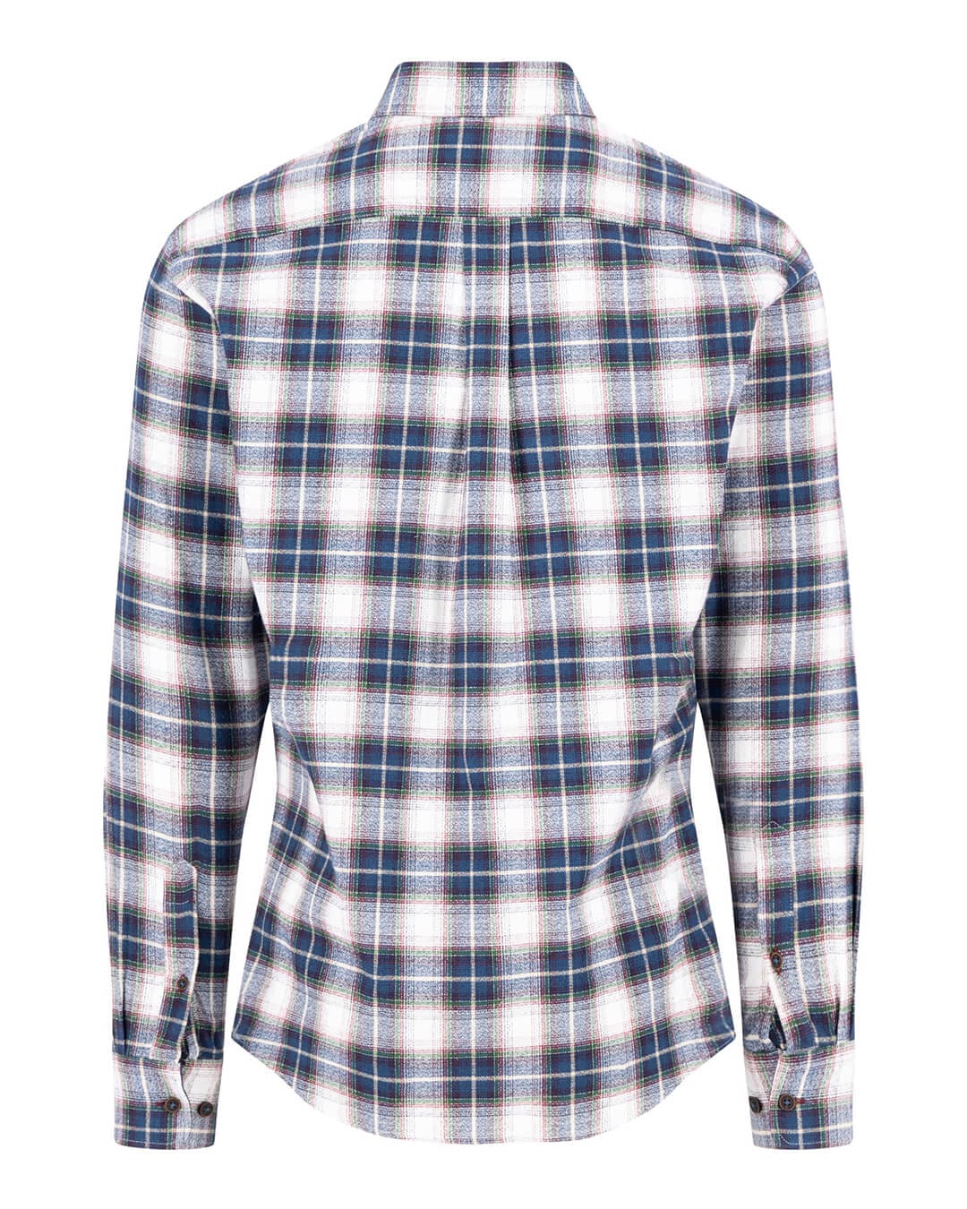 Fynch-Hatton Shirts Fynch-Hatton Green Colorful Check Bd Ls Shirt