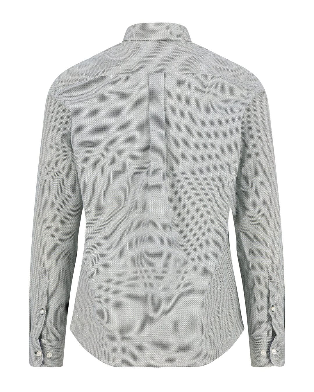 Fynch-Hatton Shirts Fynch-Hatton Green Minimal Print Bd Ls Shirt