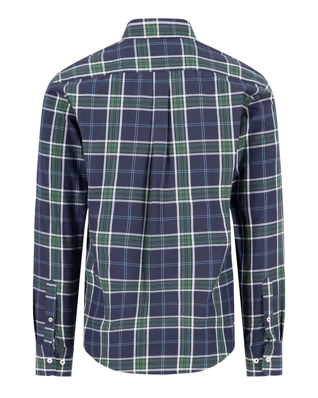 Fynch-Hatton Shirts Fynch-Hatton Navy Twill Check Bd Ls Shirt
