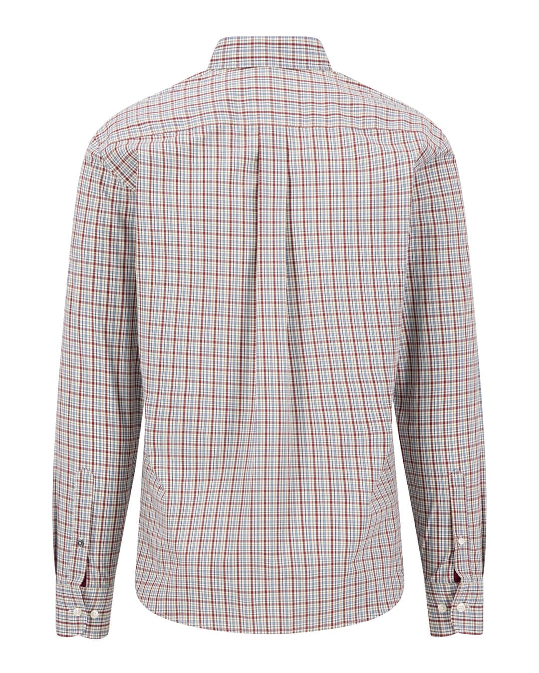 Fynch-Hatton Shirts Fynch-Hatton Orange Fynch-Hatton Colorful Check Bd Ls Brick F346