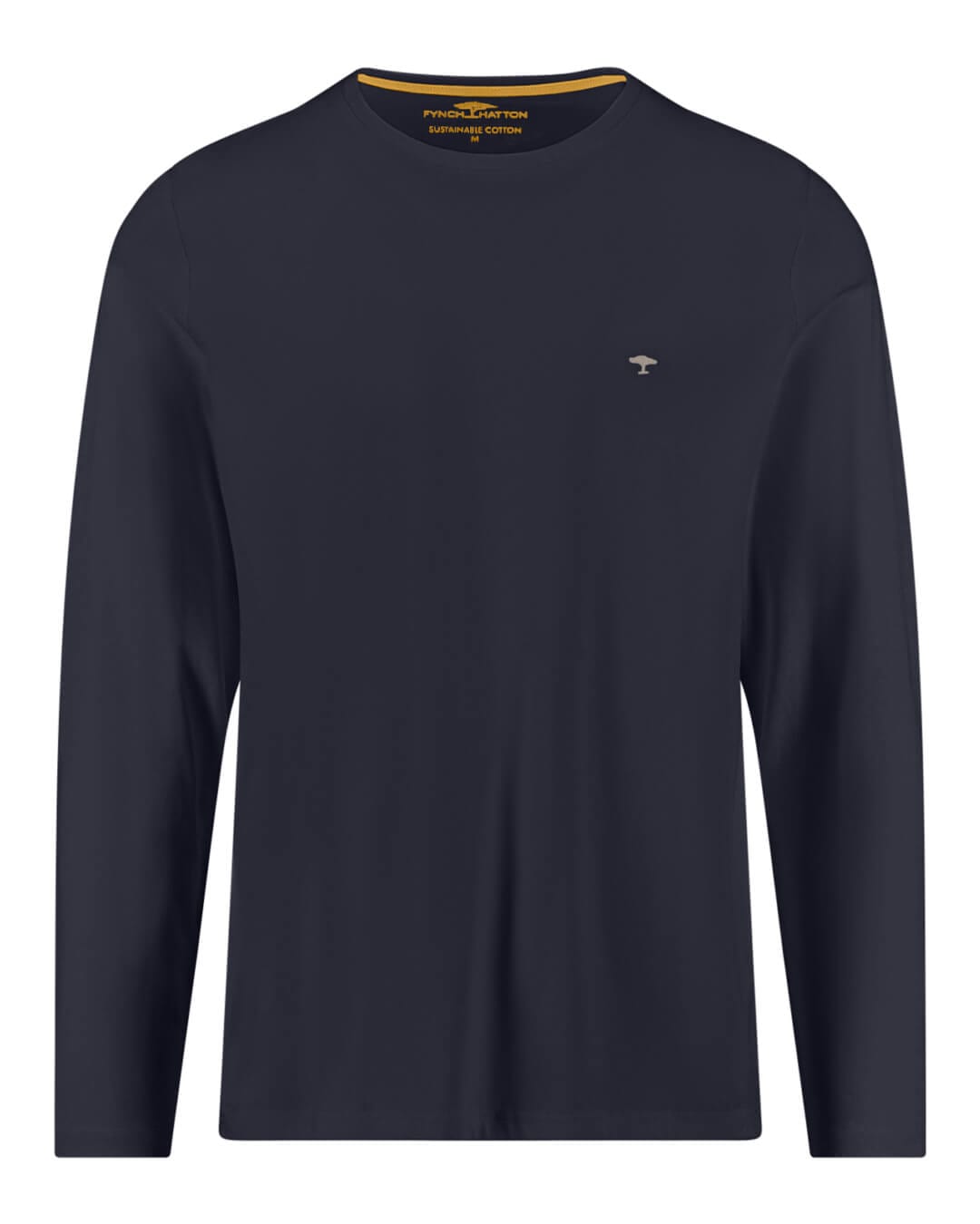 Fynch-Hatton T-Shirts Fynch-Hatton Navy Basic Ls T-Shirt