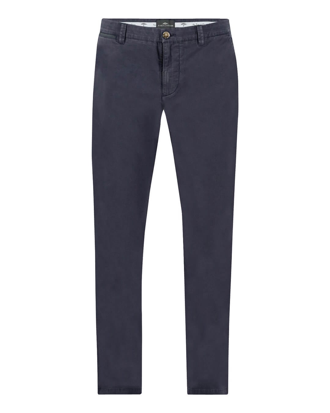 Fynch-Hatton Trousers Fynch-Hatton Dark Navy Basic Chino Trousers