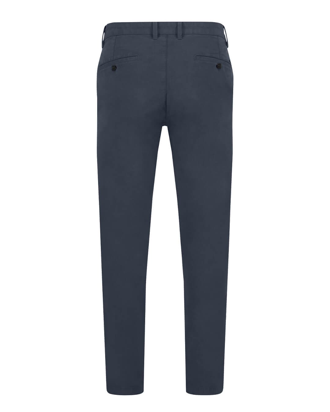 Fynch-Hatton Trousers Fynch-Hatton Navy Basic Chino Structure Trouser