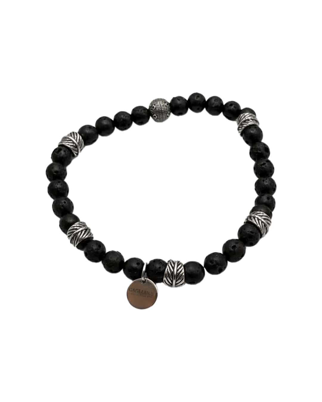 Gagliardi Bracelets Gagliardi Black Bracelet Gemstone & Stainless Steel