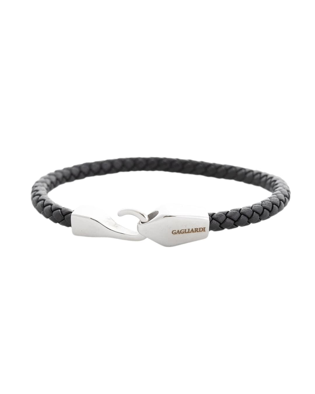 Gagliardi Bracelets Gagliardi Black Leather Bracelet
