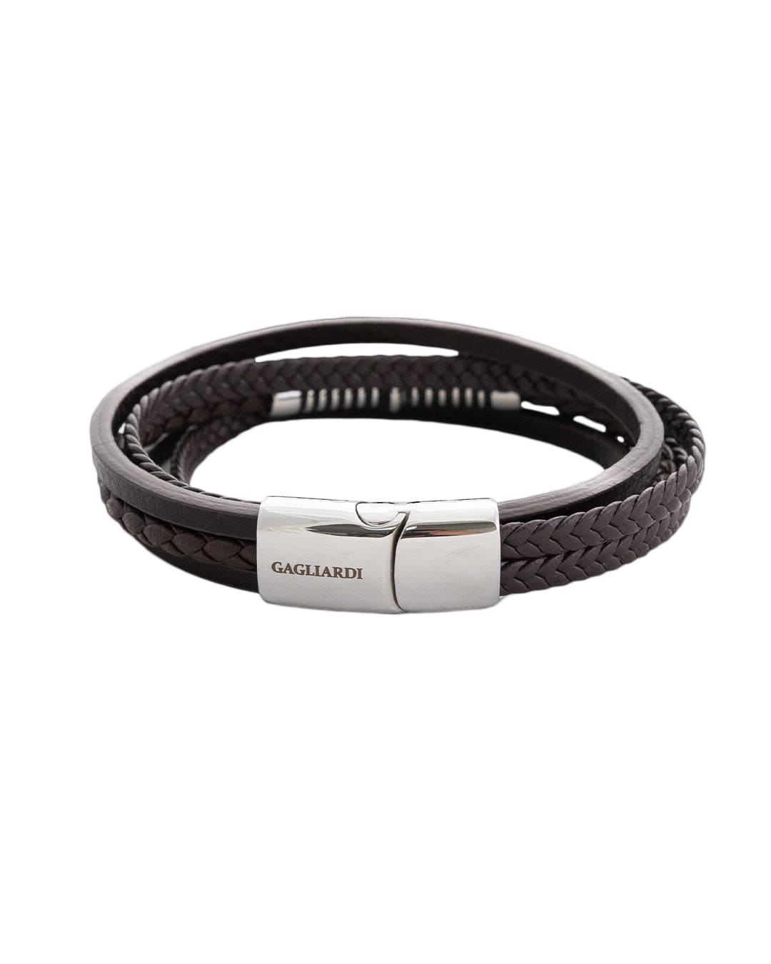 Gagliardi Bracelets Gagliardi Brown Four Strand Leather Bracelet