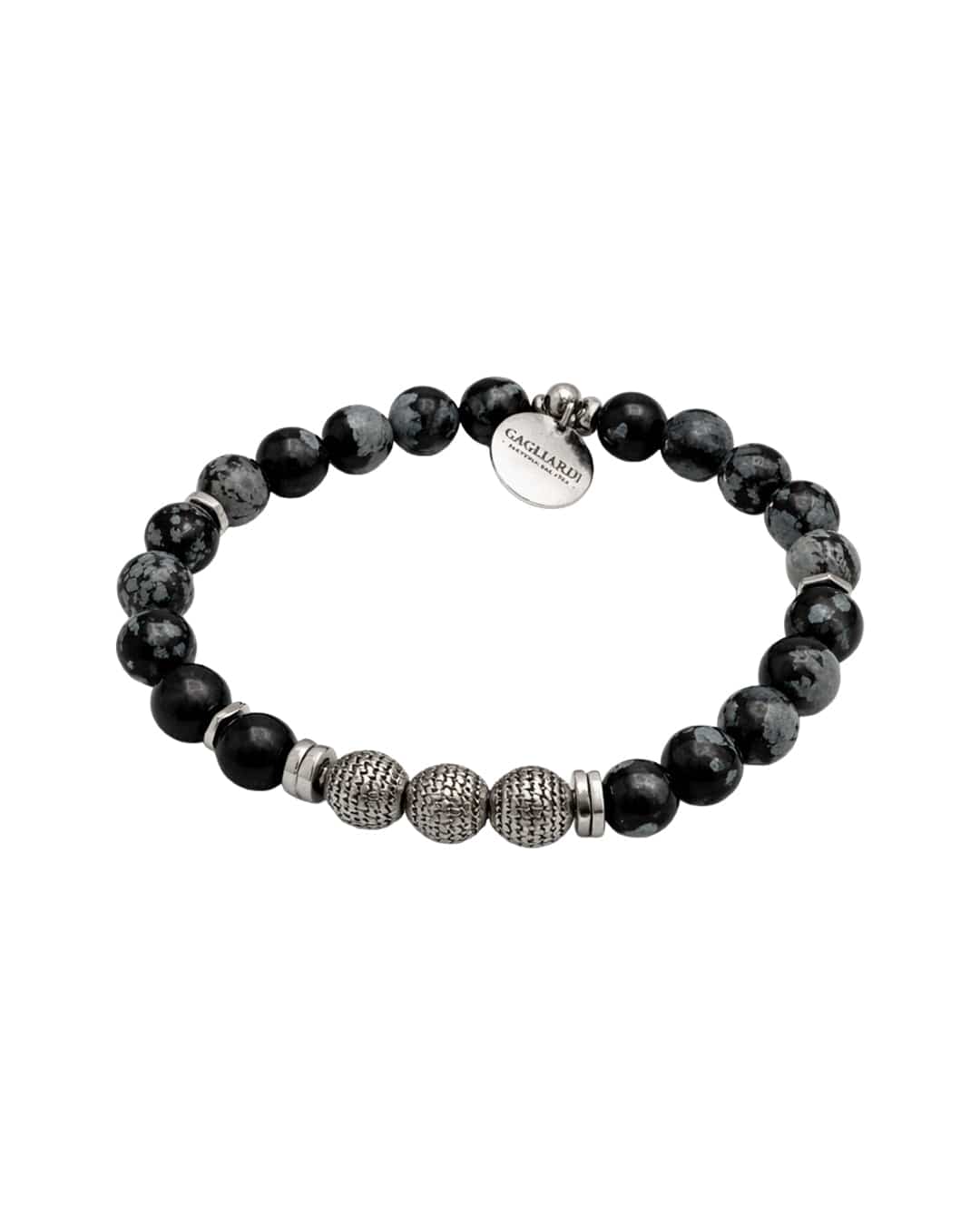 Gagliardi Bracelets Gagliardi Grey Bracelet Gemstone & Stainless Steel