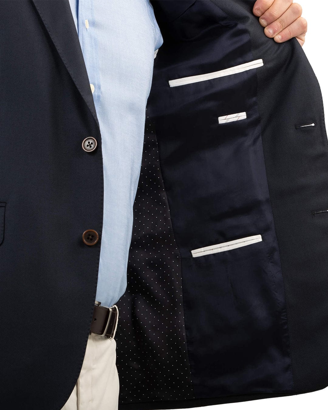 Navy Twill Blazer