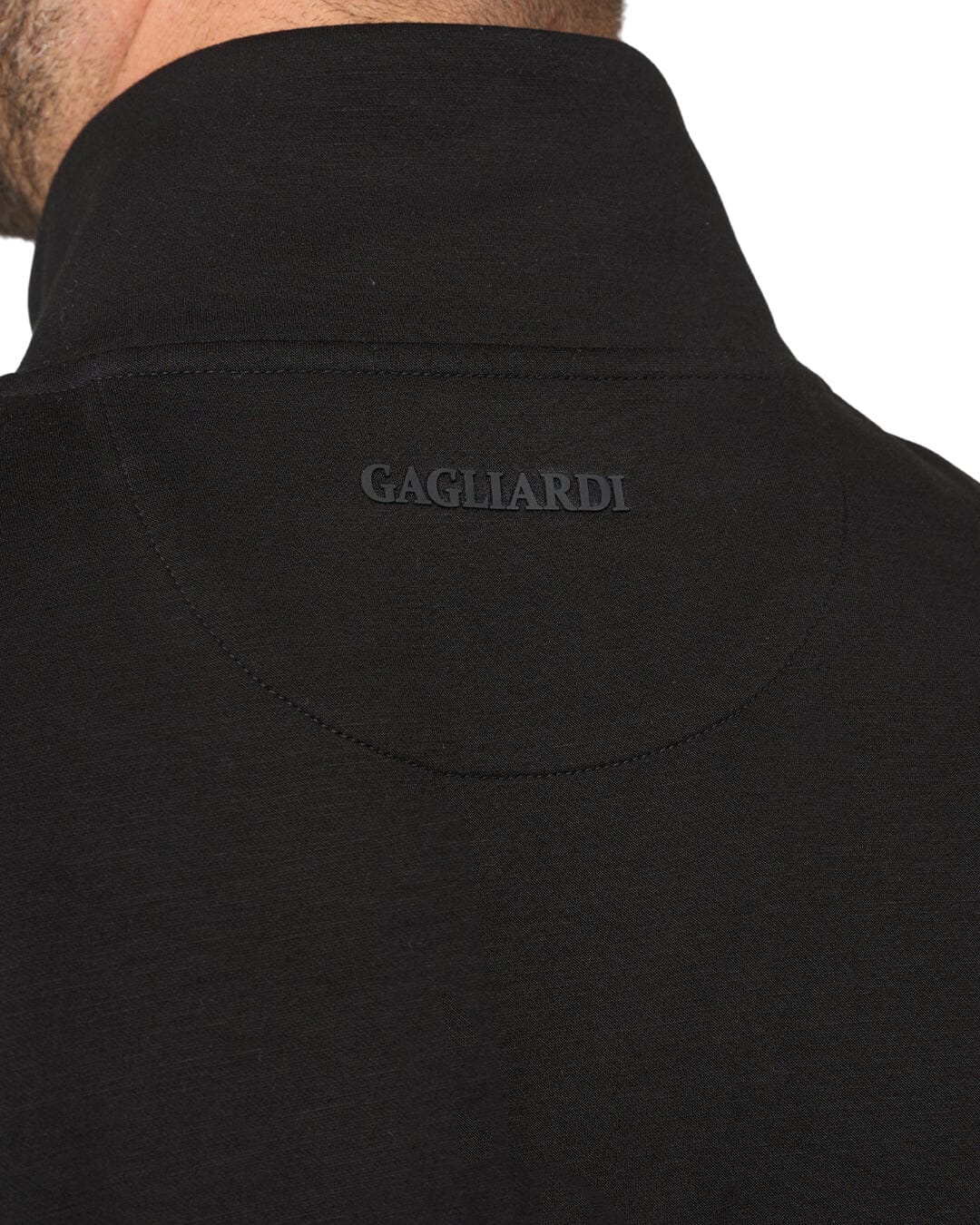 Gagliardi Jumpers Gagliardi Black Sweatshirt Full Zip Interlock