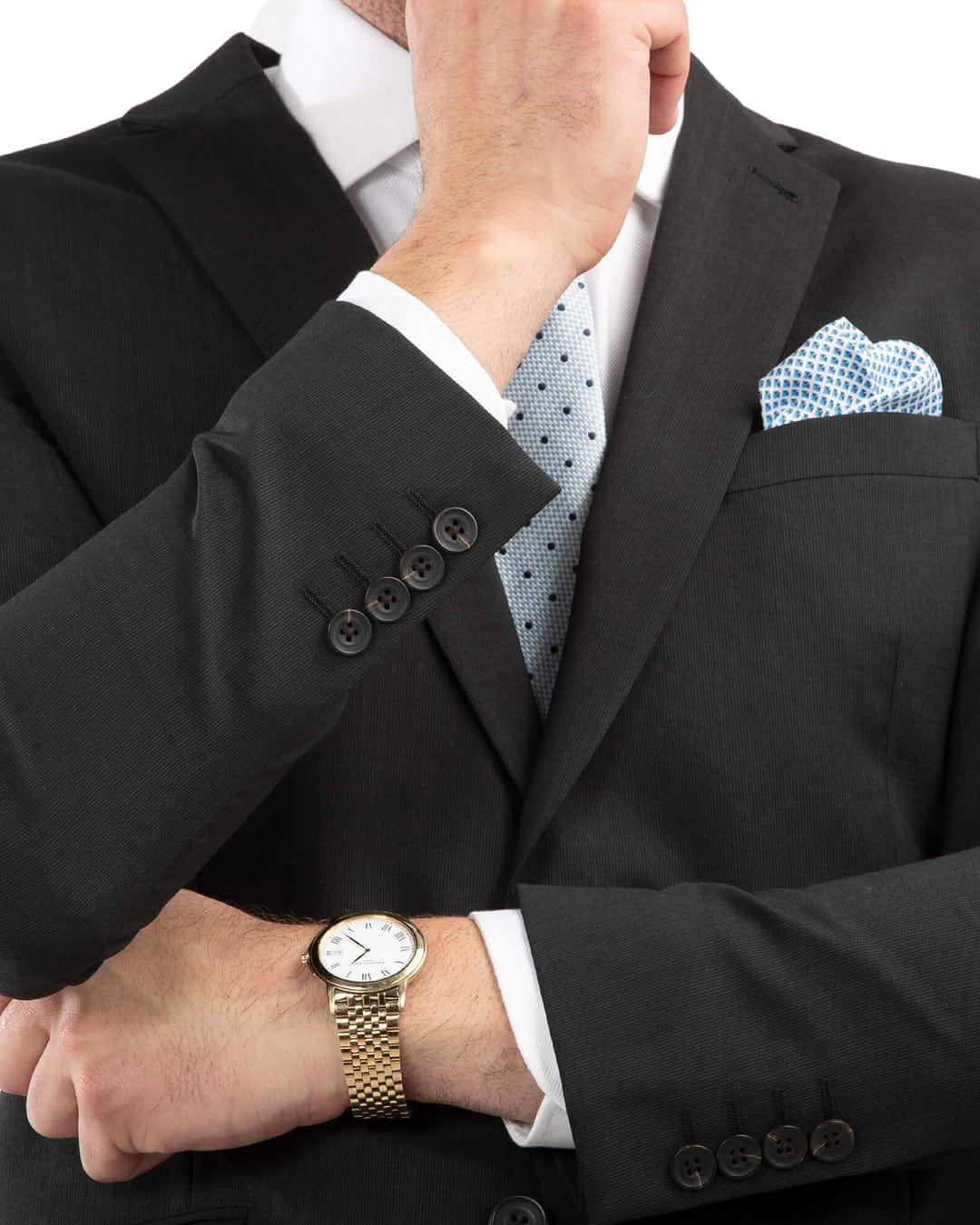 Black Bengaline Suit Jacket