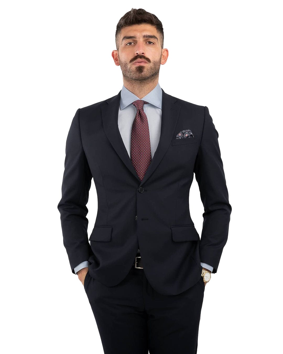 Navy Plain Suit Jacket