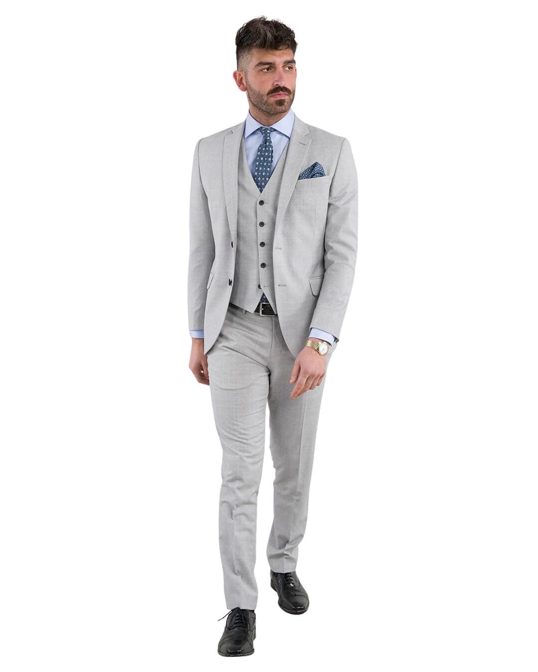 Reda Silver Grey Tropical Mix & Match Suit