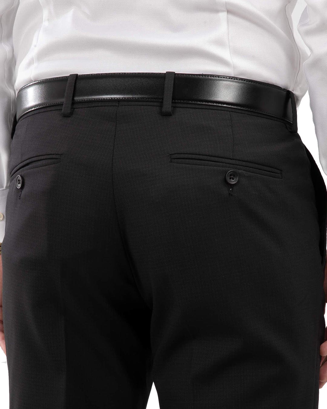 Black Travel Suit Trousers
