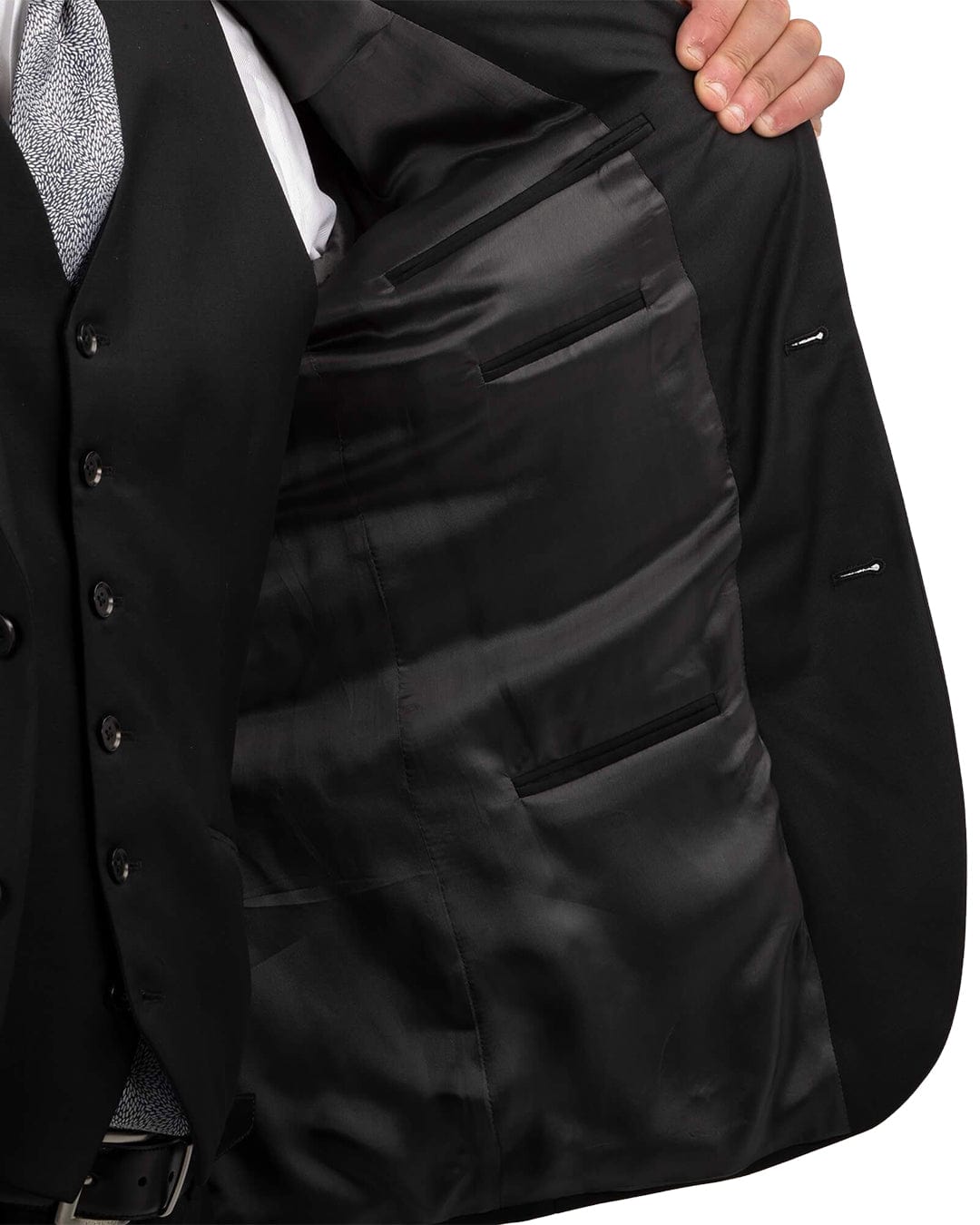 Gagliardi Lanificio F.lli Cerruti Black Suit Jacket