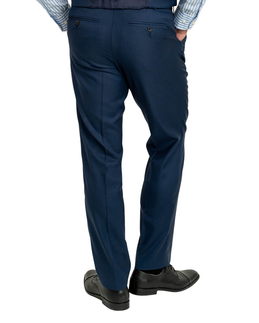 Lanificio F.lli Cerruti Blue Sharkskin Suit Trousers