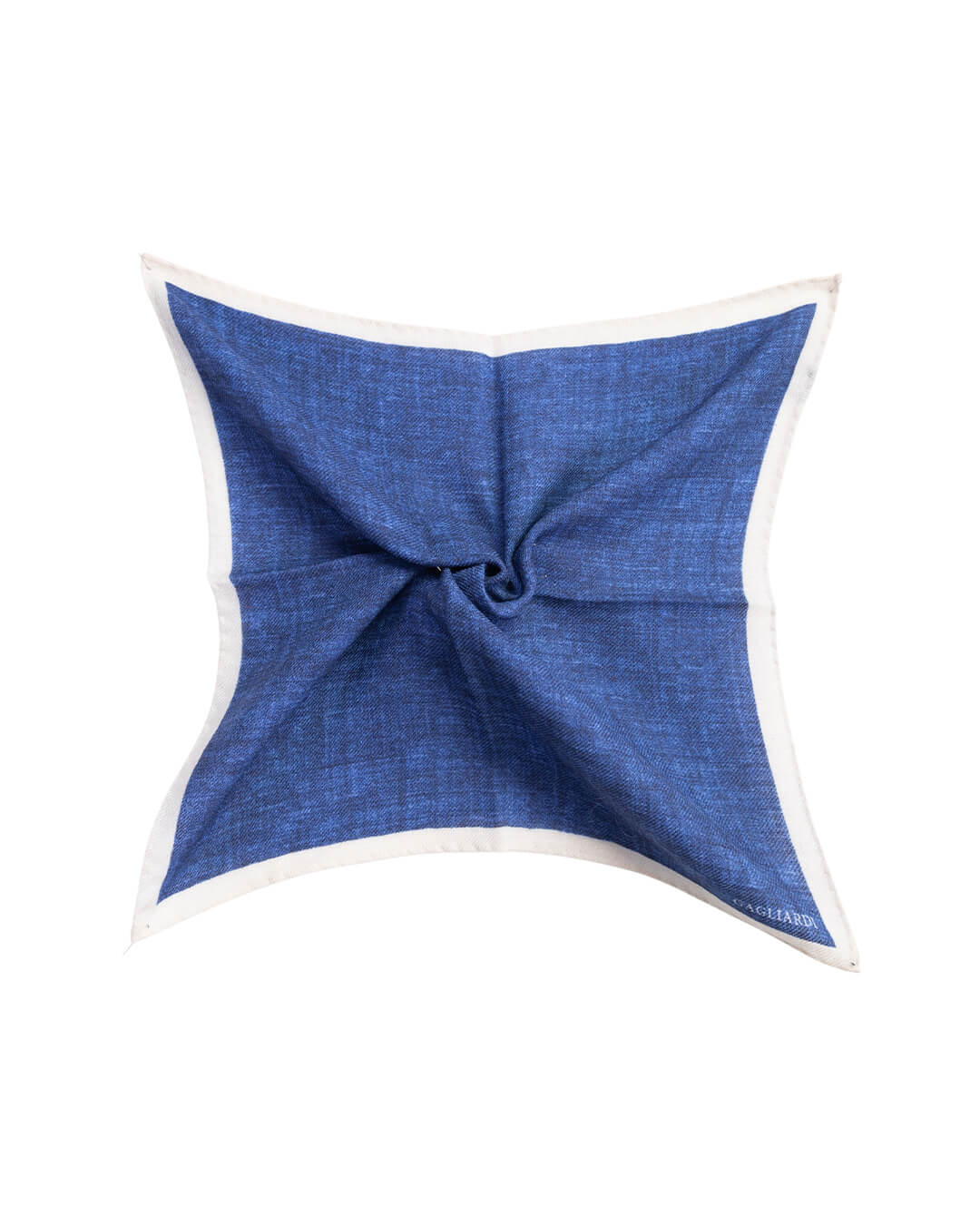 Gagliardi Pocket Squares ONE Gagliardi Blue Italian Wool Flannel Pocket Square