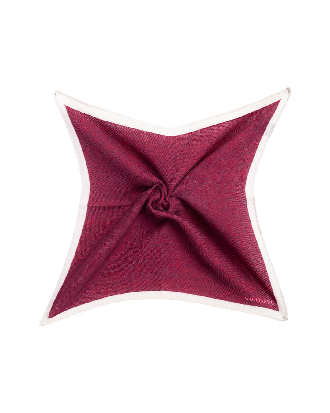Gagliardi Pocket Squares ONE Gagliardi Burgundy Italian Wool Flannel Pocket Square