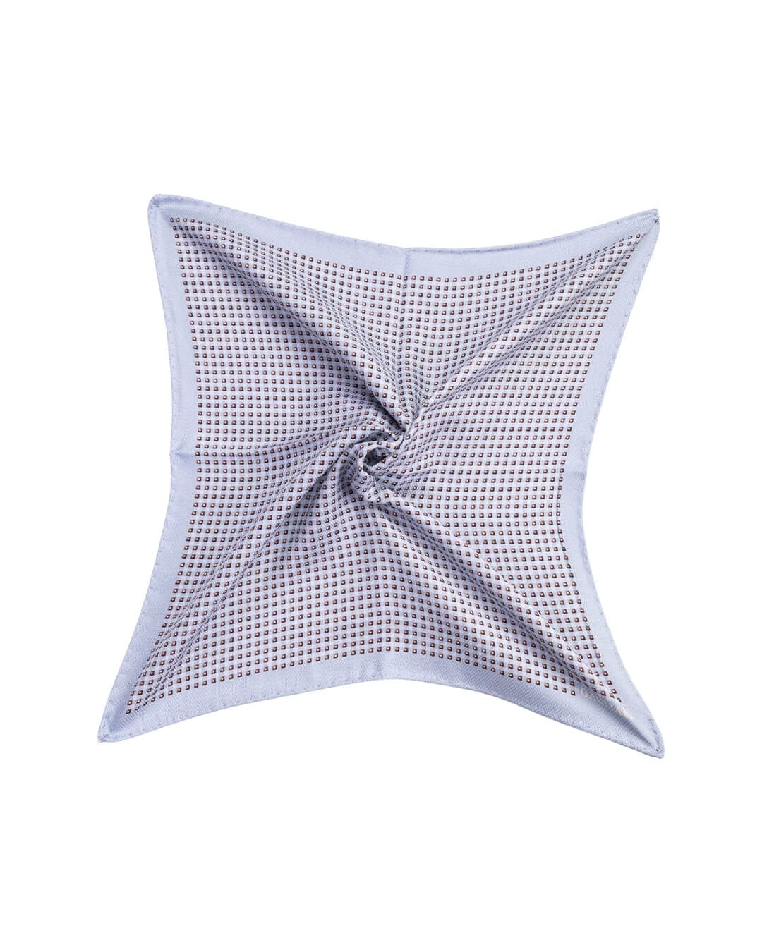 Gagliardi Pocket Squares ONE Gagliardi Grey Box Print Italian Silk Pocket Square
