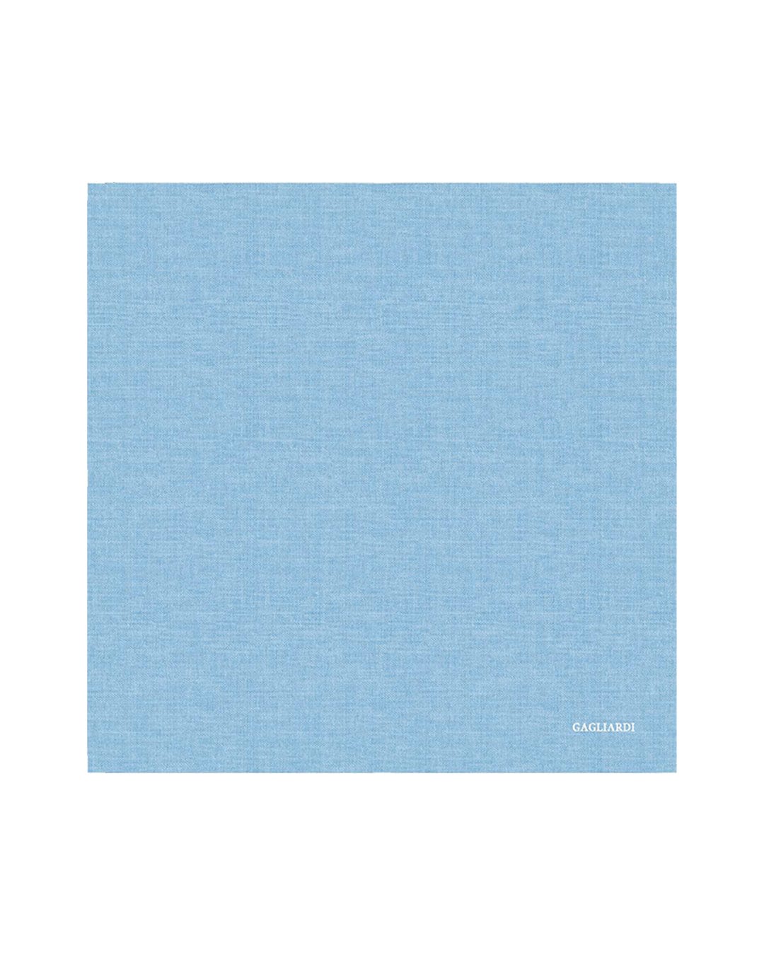 Gagliardi Pocket Squares One Size Gagliardi Sky Pocket Square Italian Silk Shappe Plain