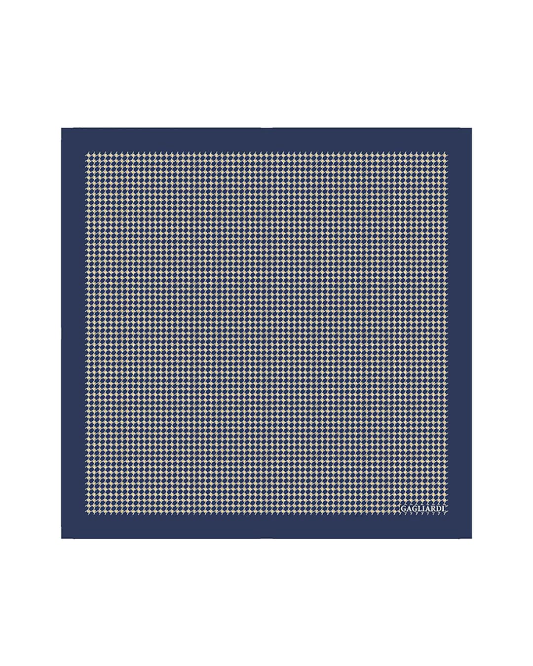 Gagliardi Pocket Squares One Size Gagliardi Yellow Pocket Square Italian Silk Printed Mesh