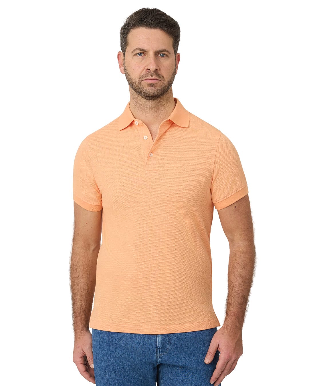 Gagliardi Polo Shirts Gagliardi Peach Polo Shirt Popcorn