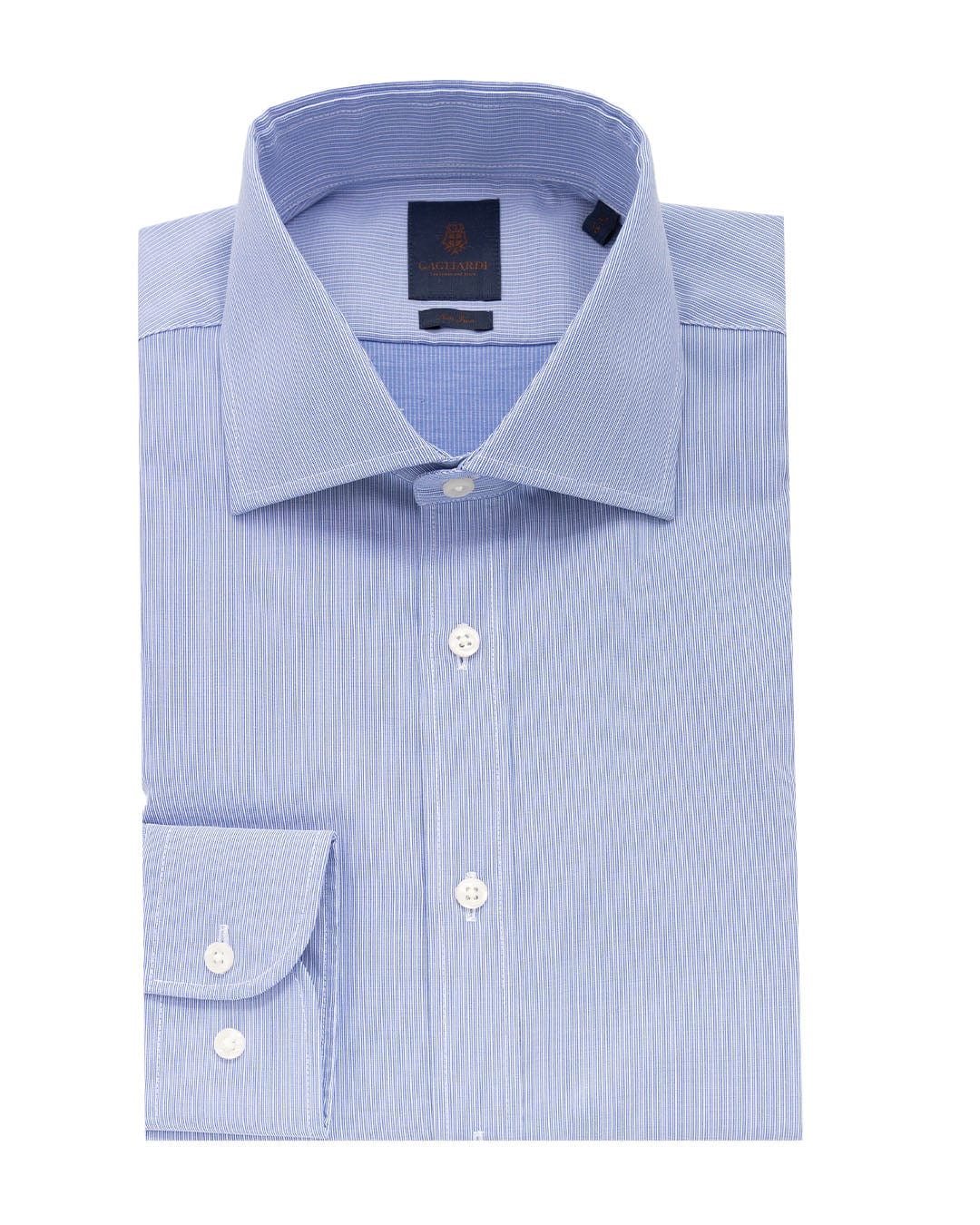 Blue Textured Stripe Non-iron Shirt | Gagliardi Blue Textured Stripe Non-iron Shirt | Gagliardi