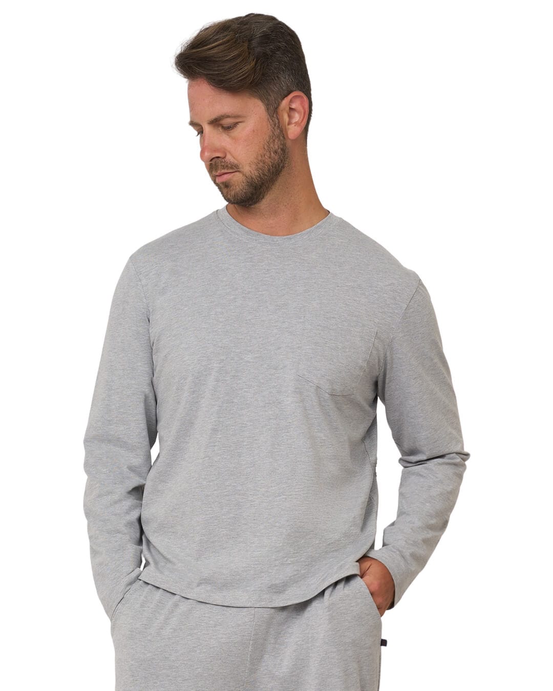 Gagliardi Sleepwear Gagliardi Grey 2-Piece Set Long Pyjamas