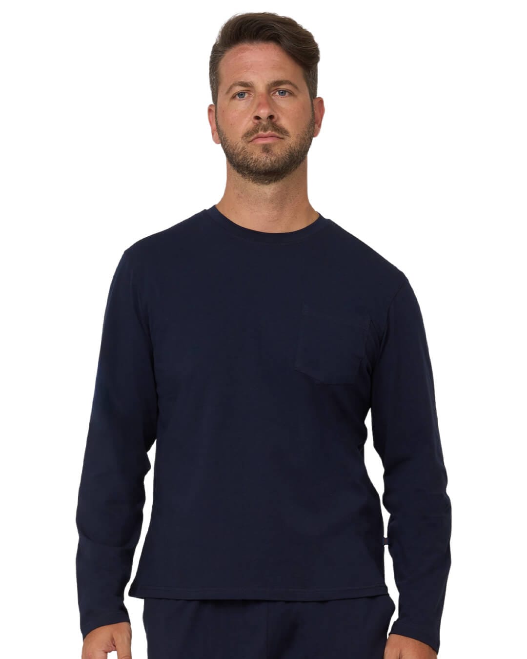Gagliardi Sleepwear Gagliardi Navy 2-Piece Set Long Pyjamas