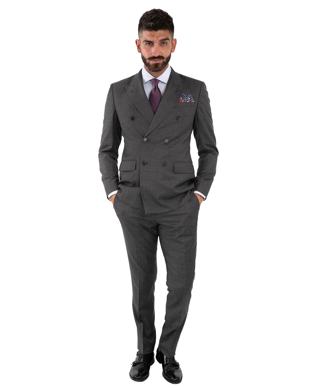 Lanificio F. Lli Cerruti Grey Twill Cashmere Blend Suit