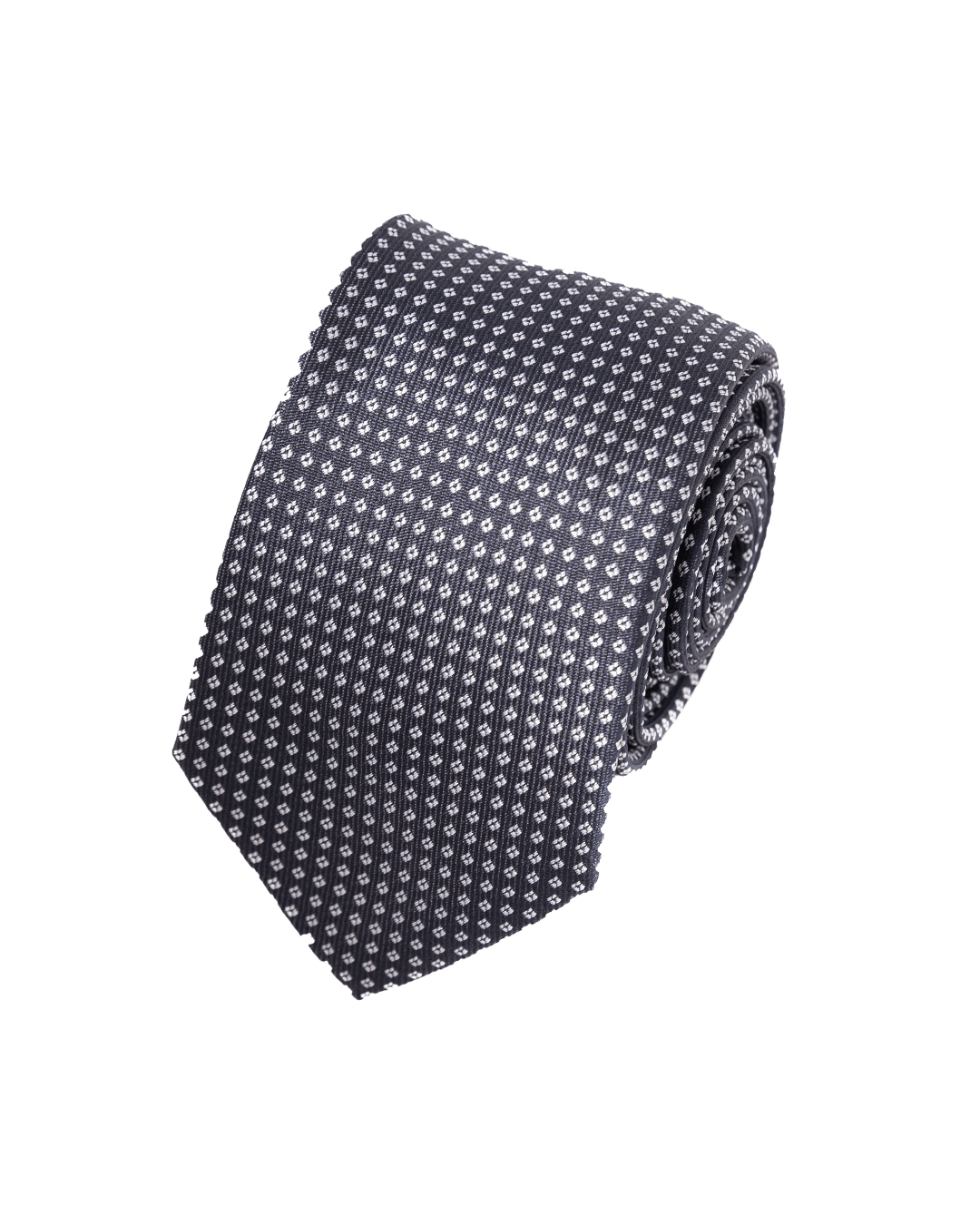 Gagliardi Ties One Size Gagliardi Black Geometric Italian Silk Skinny Tie