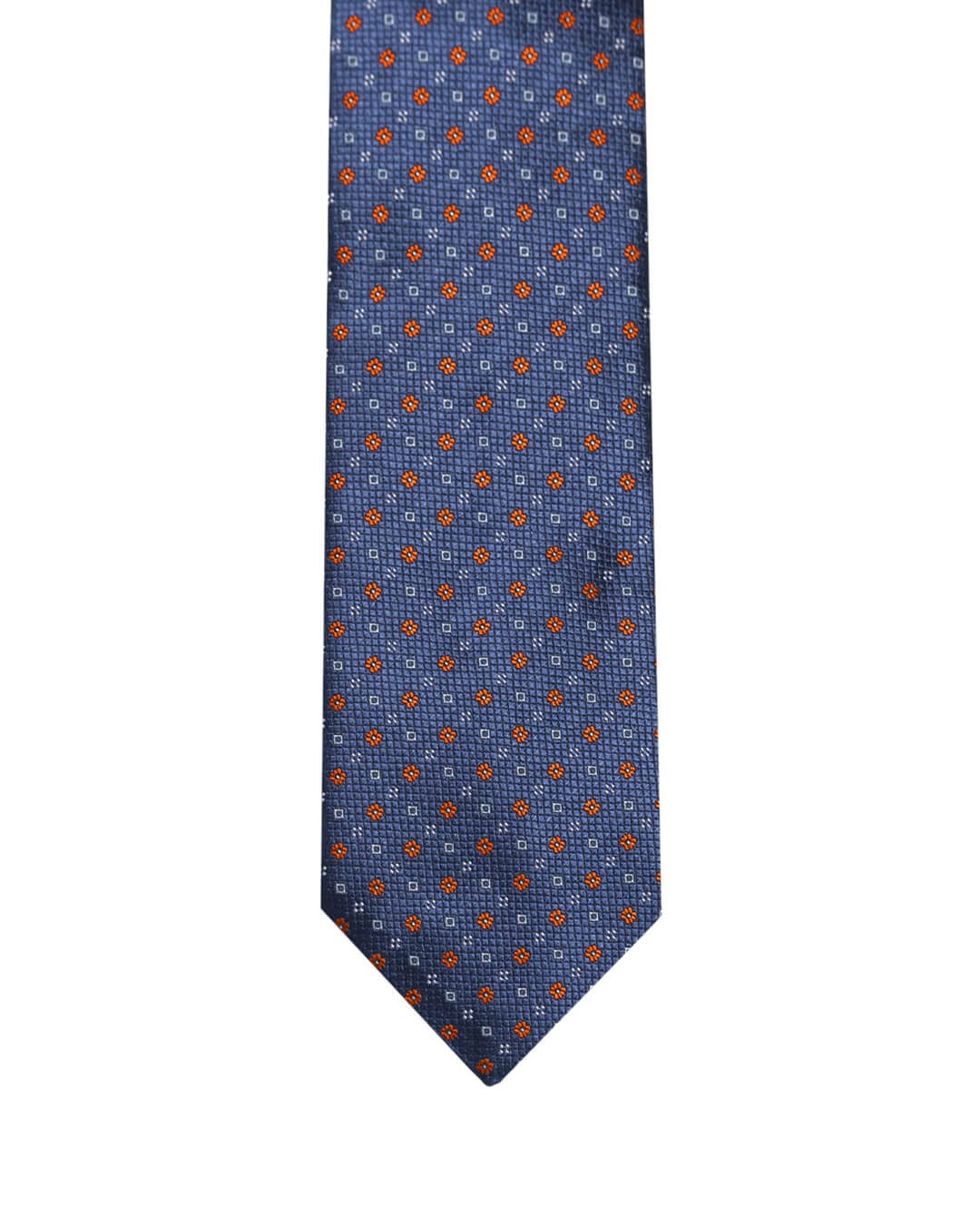 Gagliardi Ties One Size Gagliardi Blue Geometric Floral Italian Silk Tie