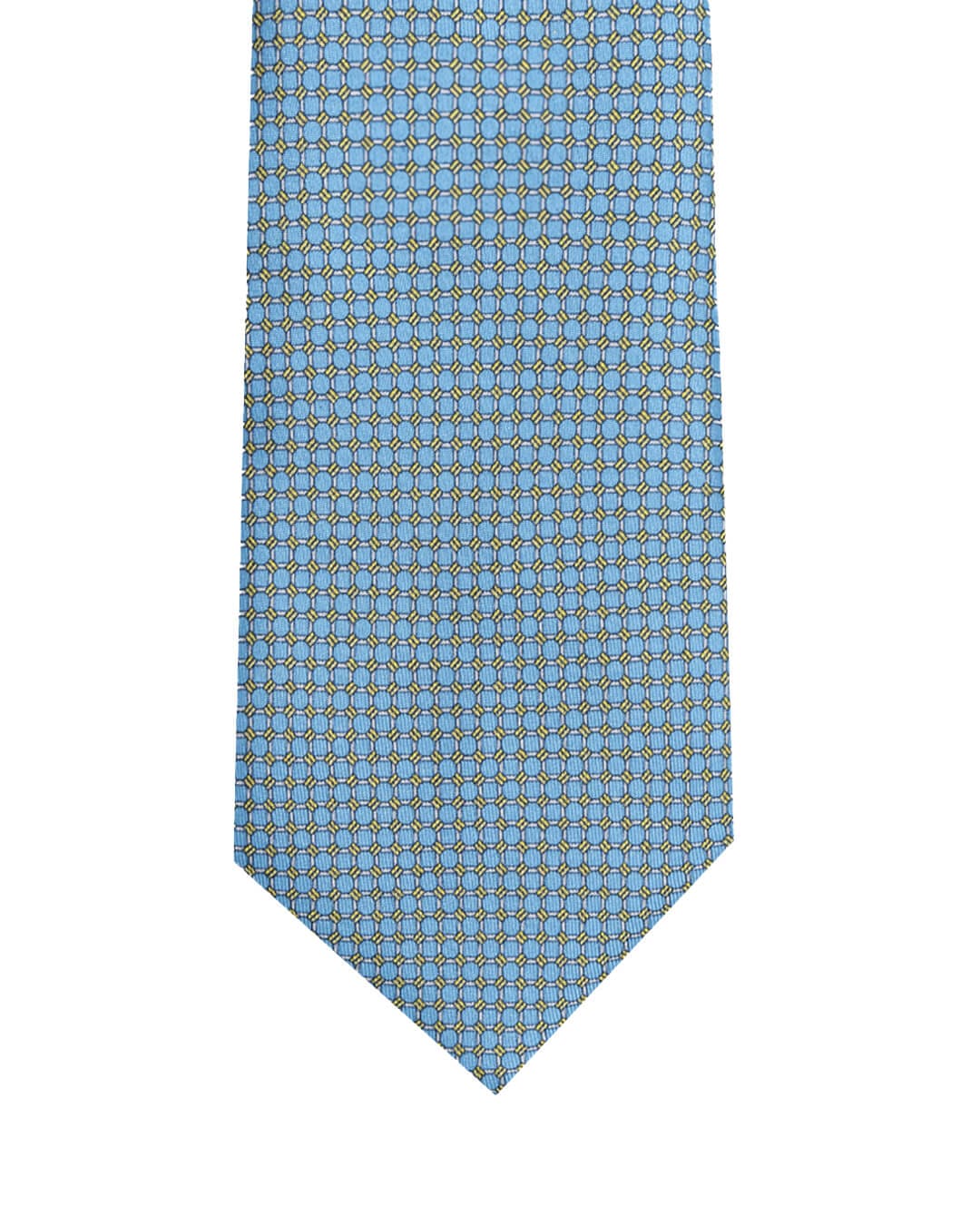 Gagliardi Ties One Size Gagliardi Blue Mesh Design Italian Silk Printed Tie