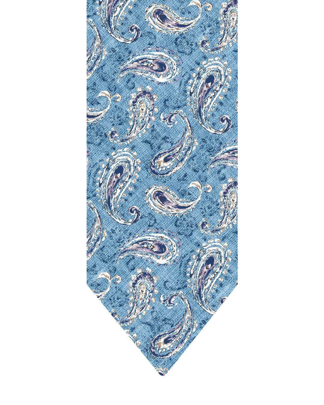 Gagliardi Ties One Size Gagliardi Blue Tie Italian Linen Silk Paisley