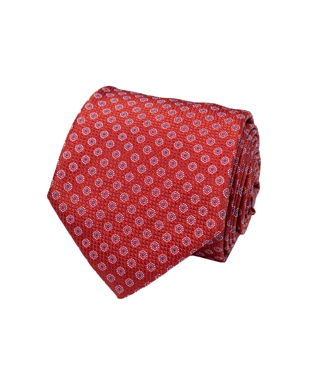 Gagliardi Ties One Size Gagliardi Burgundy Geometric Circles Italian Silk Tie