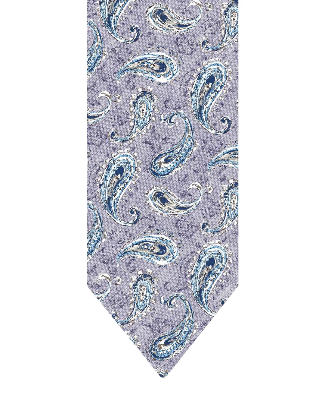 Gagliardi Ties One Size Gagliardi Lilac Tie Italian Linen Silk Paisley