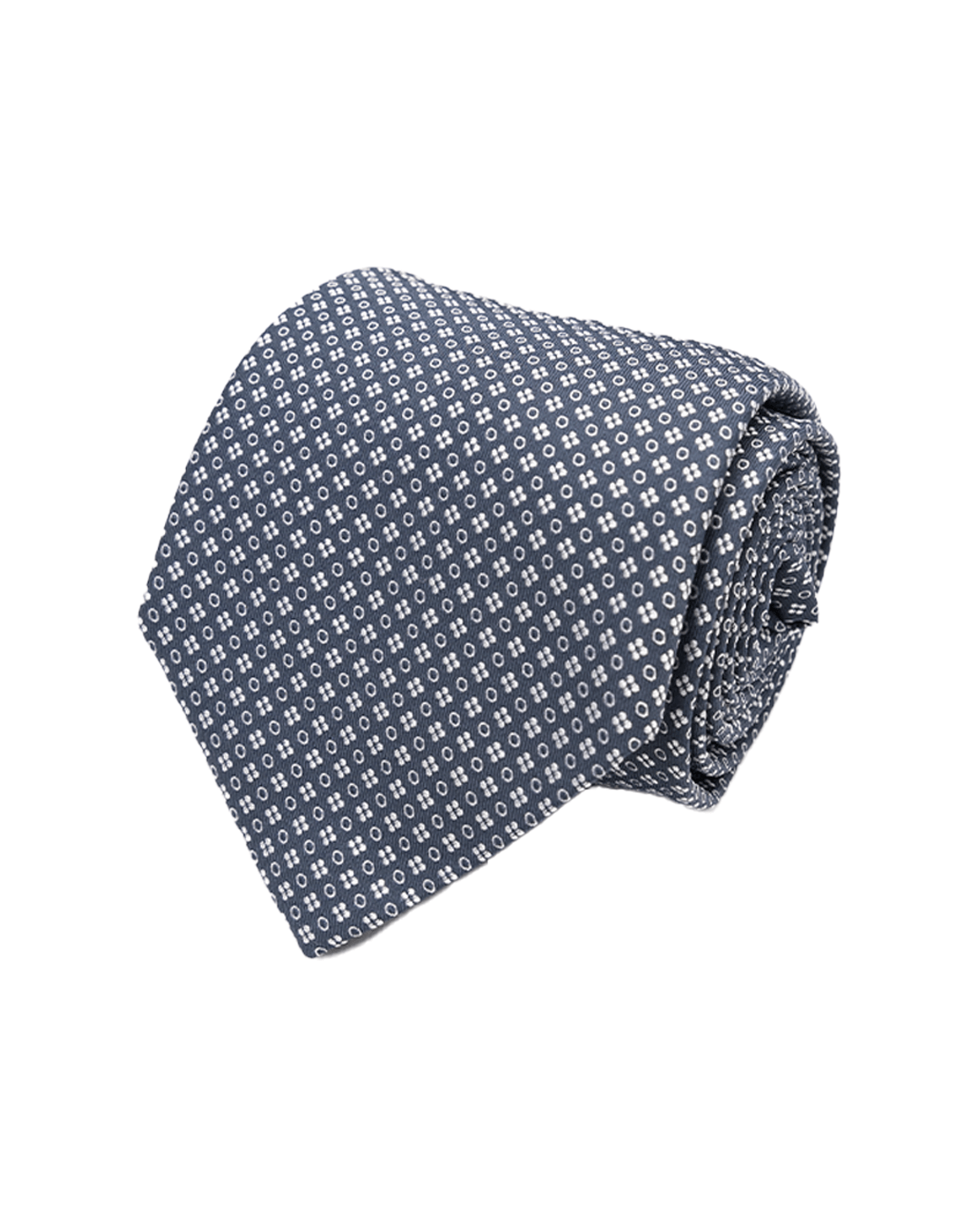 Gagliardi Ties One Size Gagliardi Navy Small Circles & Dots Italian Silk Tie