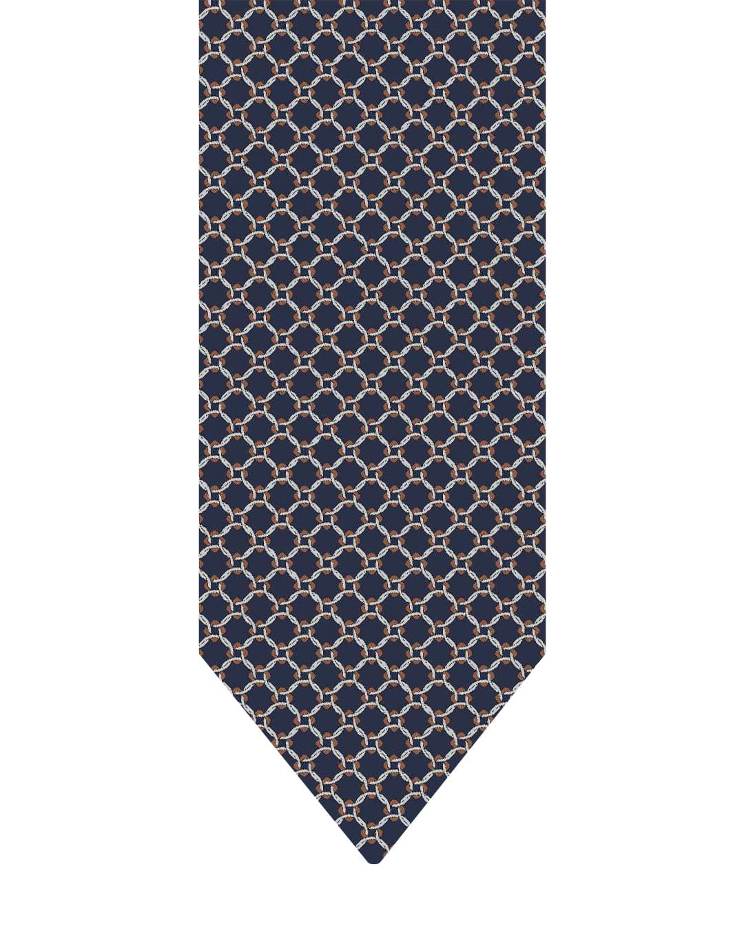 Gagliardi Ties One Size Gagliardi Navy Tie Italian Silk Printed Circles