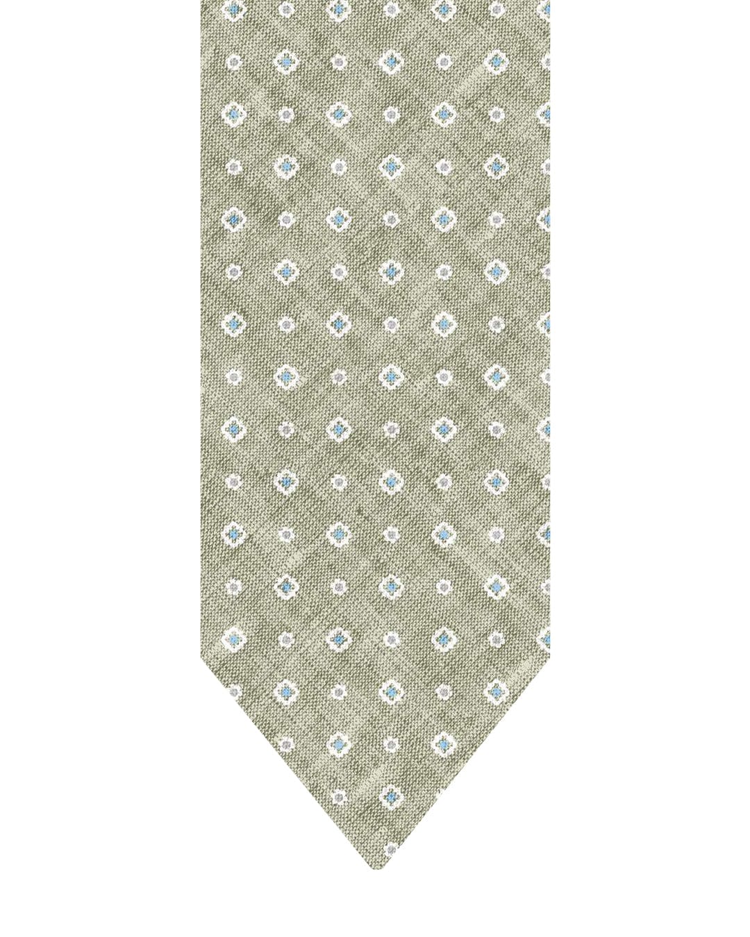 Gagliardi Ties One Size Gagliardi Olive Tie Italian Silk Shappe Box & Flower