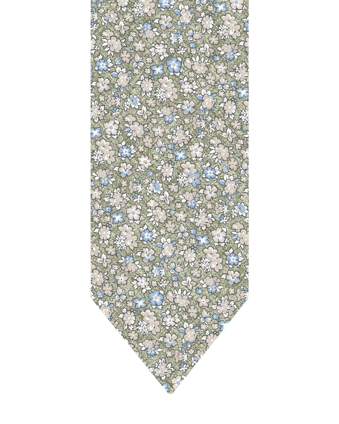 Gagliardi Ties One Size Gagliardi Olive Tie Italian Silk Shappe Floral
