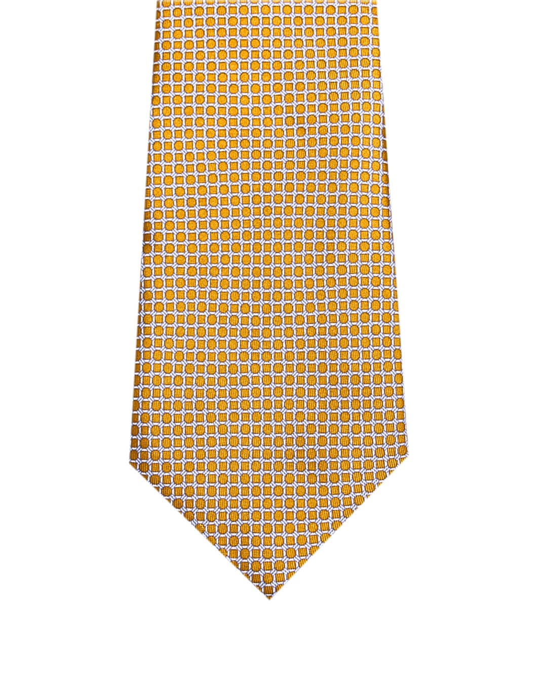 Gagliardi Ties One Size Gagliardi Orange Mesh Design Italian Silk Printed Tie
