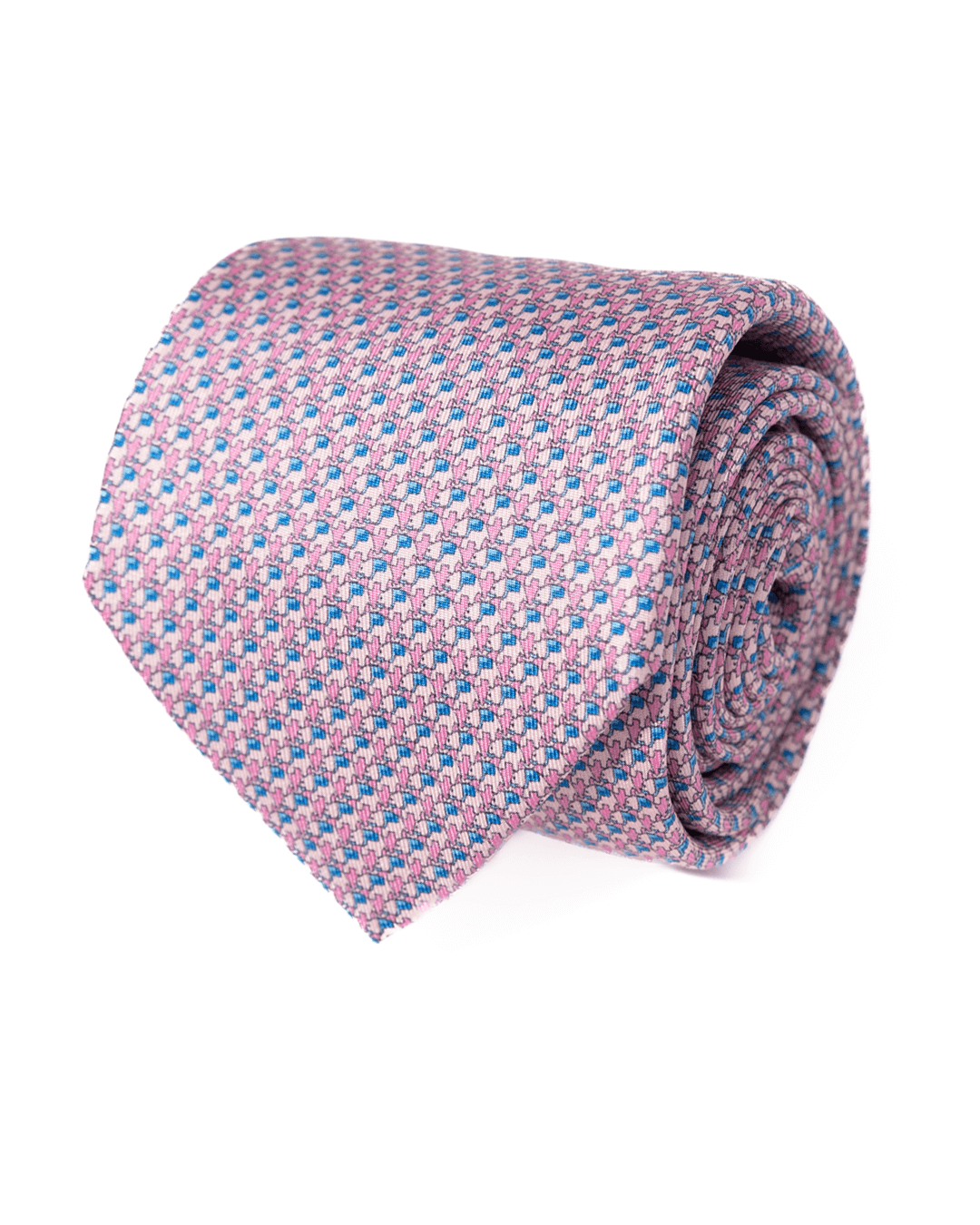 Gagliardi Ties One Size Gagliardi Pink Elephant Motif Italian Silk Printed Tie