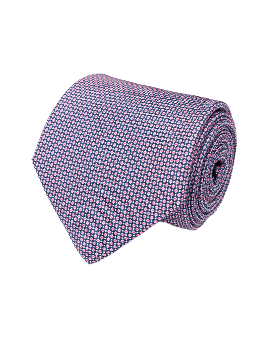 Gagliardi Ties One Size Gagliardi Pink Geometric Italian Silk Printed Tie