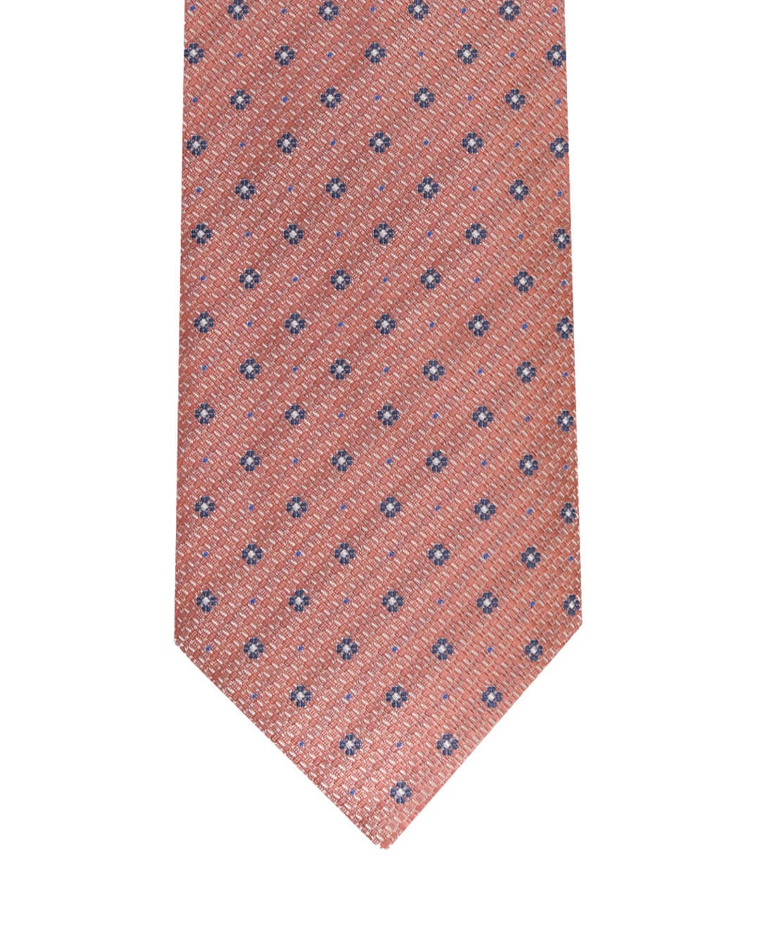 Gagliardi Ties One Size Gagliardi Pink Textured Floral Motif Italian Silk Tie