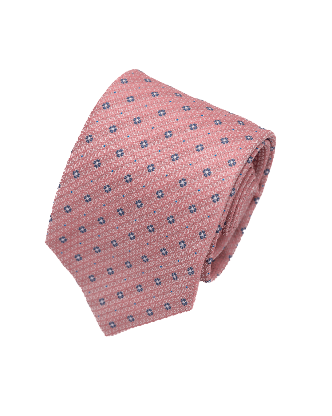 Gagliardi Ties One Size Gagliardi Pink Textured Floral Motif Italian Silk Tie