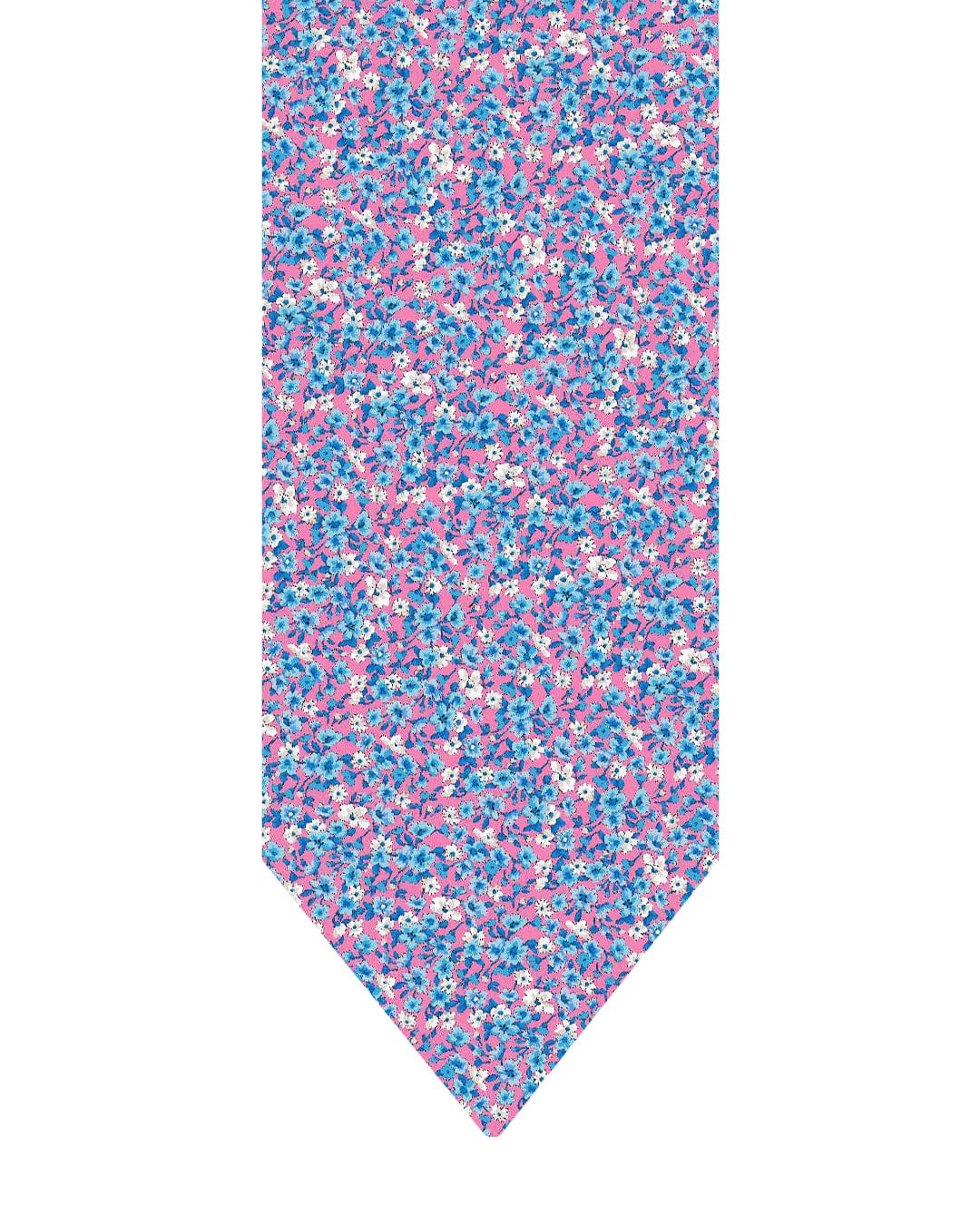 Gagliardi Ties One Size Gagliardi Pink Tie Italian Silk Printed Floral