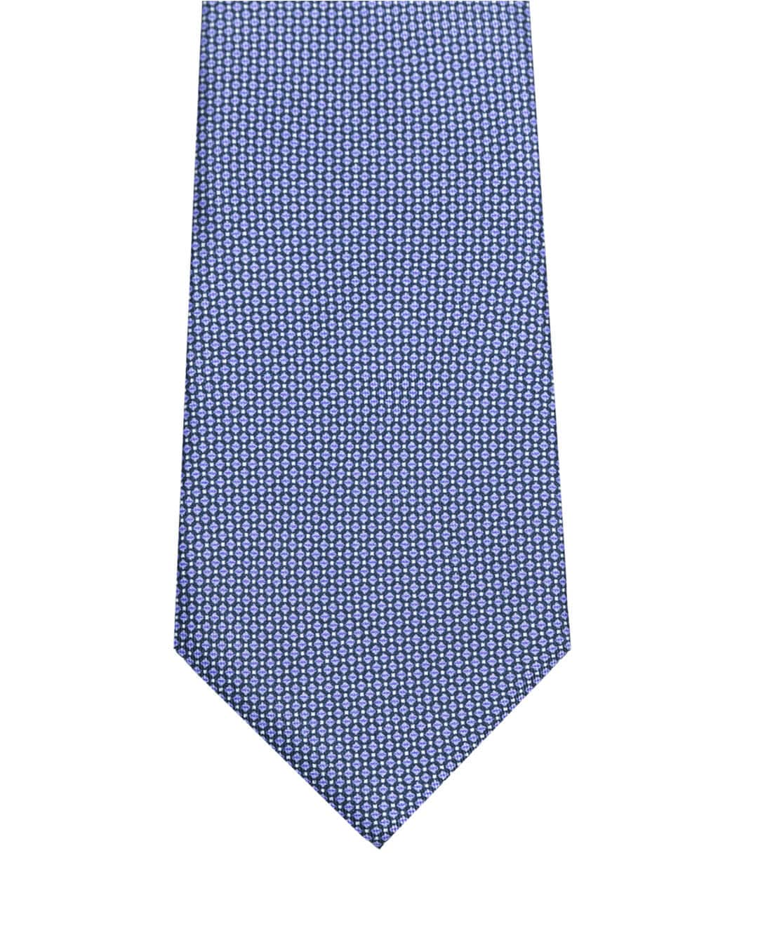Gagliardi Ties One Size Gagliardi Purple Geometric Italian Silk Printed Tie