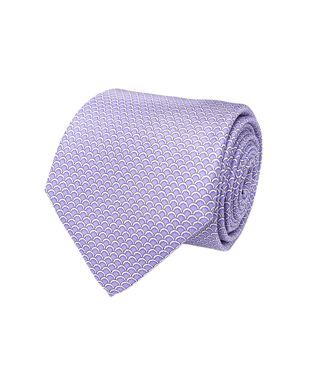 Gagliardi Ties One Size Gagliardi Purple Sea Shell Italian Silk Printed Tie