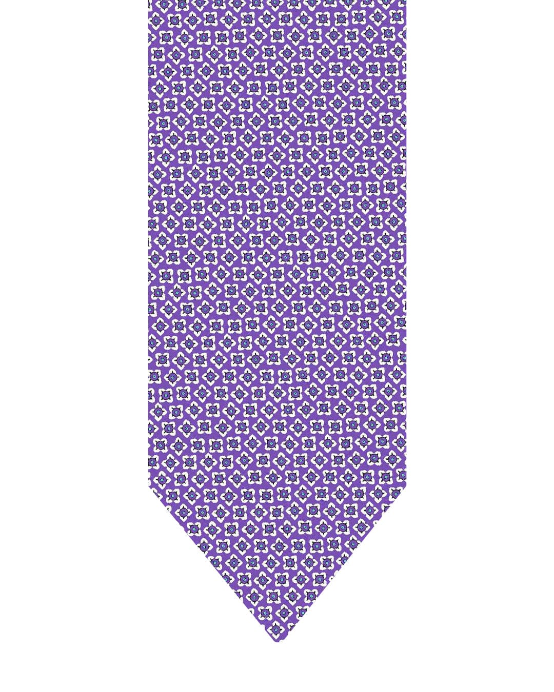 Gagliardi Ties One Size Gagliardi Purple Tie Italian Silk Printed Boxes