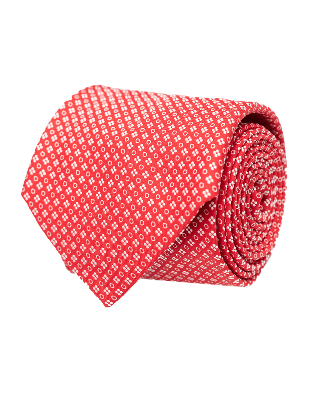Gagliardi Ties One Size Gagliardi Red Small Circles & Dots Italian Silk Tie