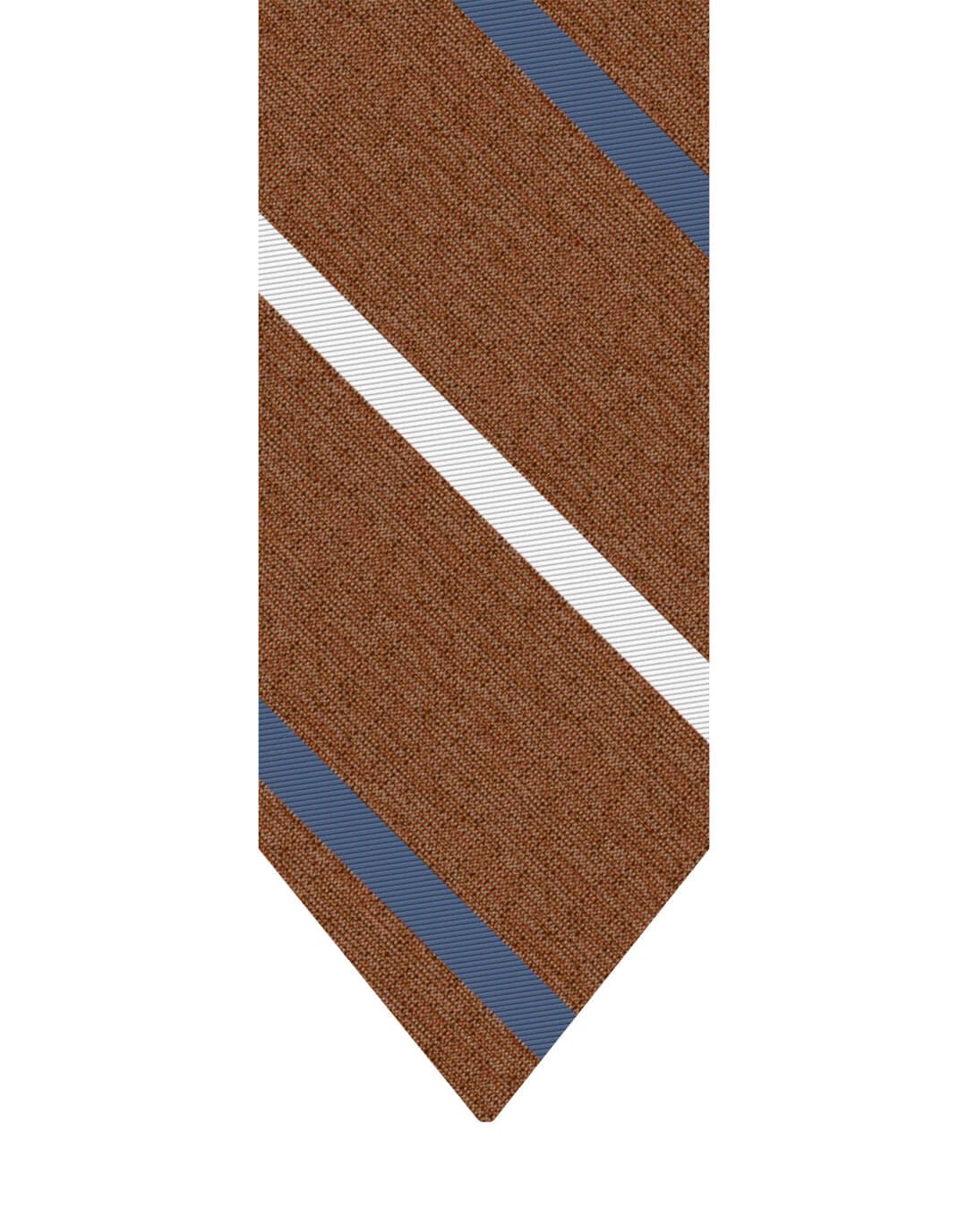 Gagliardi Ties One Size Gagliardi Rust Tie Italian Cotton Silk Linen Stripe